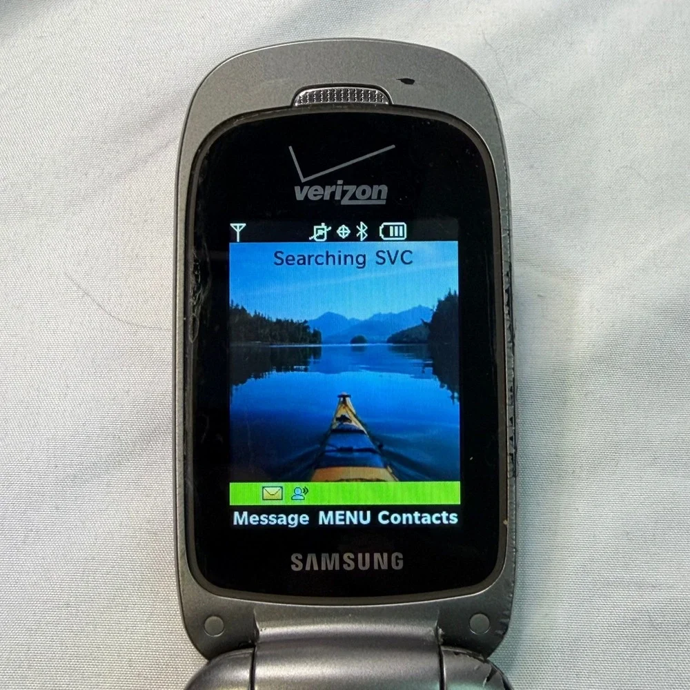 Samsung Convoy SCH-U640 Verizon Rugged Flip Phone Black Grey Vintage WORKS